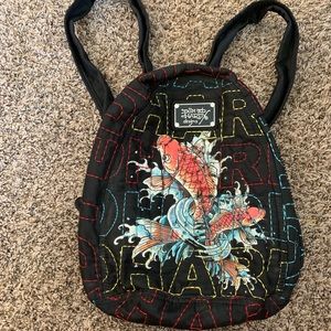 Don Ed Hardy Designs Koi Fish stitched Backpack